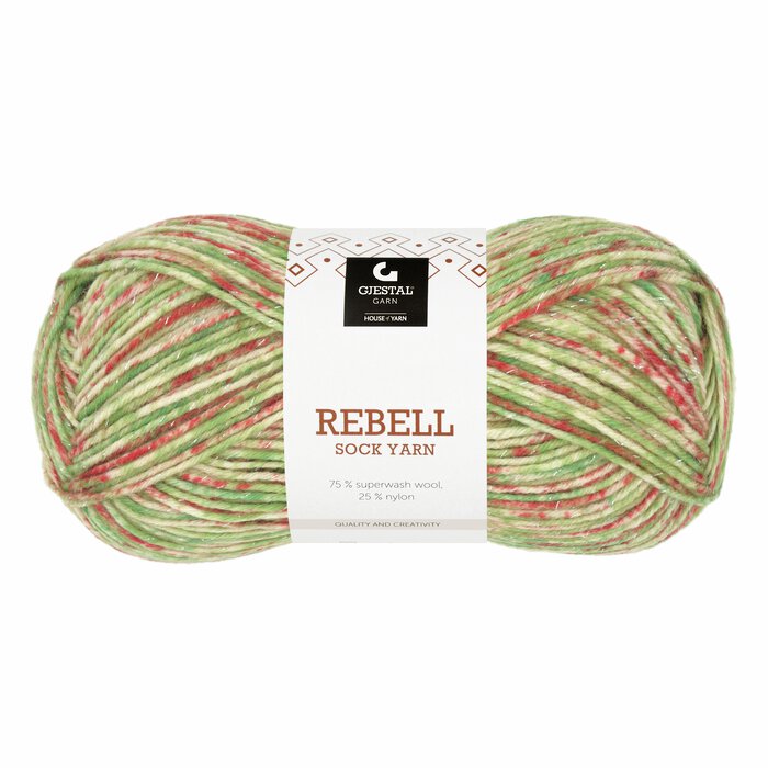 Rebell 9409 Grønn/Rød/Glitter print