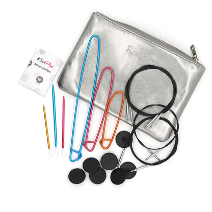 Zing, 3.5-8.0 mm - Deluxesett utskiftbare strikkepinner