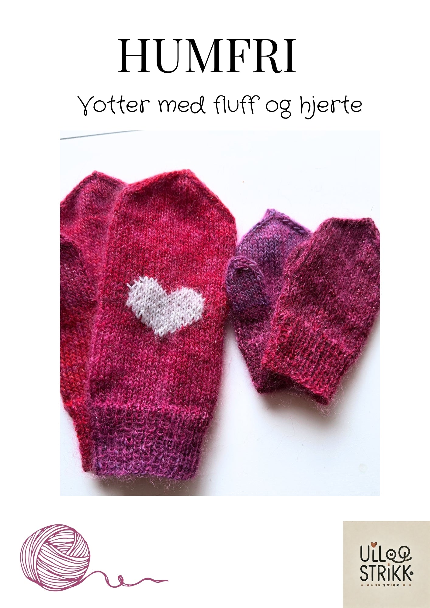 Humfrivotter – Fluffy votter med hjerte til mor og barn