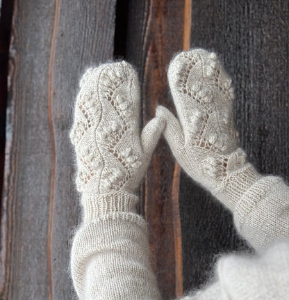 Bluebell mittens – lune votter med nydelig popcornmønster
