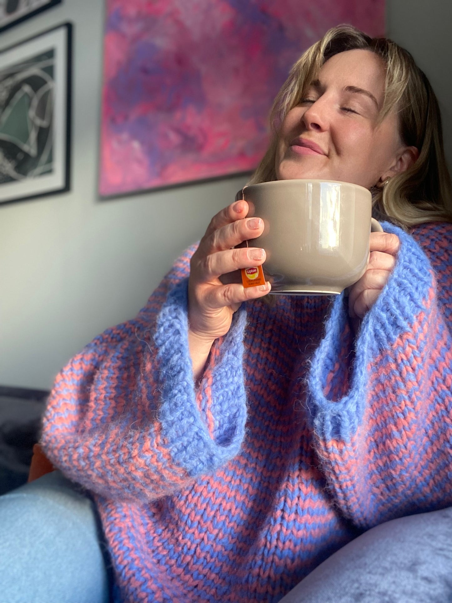 Cozy-Sweater stripes - nydelig, myk og stripete