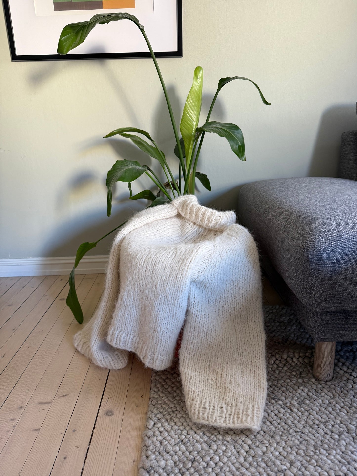 Cozy sweater - Enkel og oversized raglangenser med høy hals