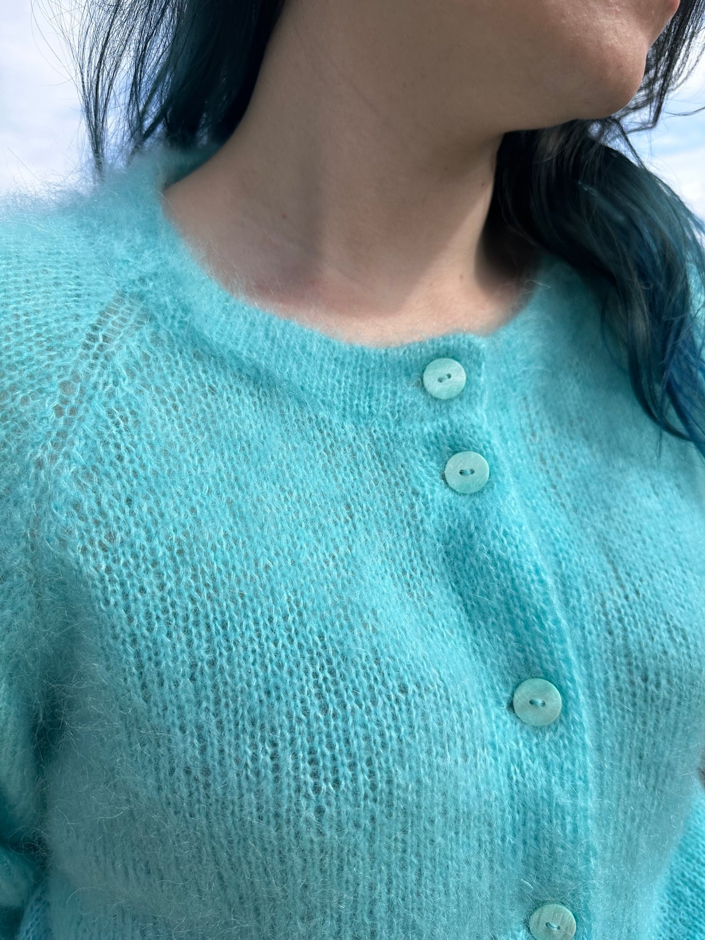 Marie Cardigan – Luftig cardigan i dobbel mohair