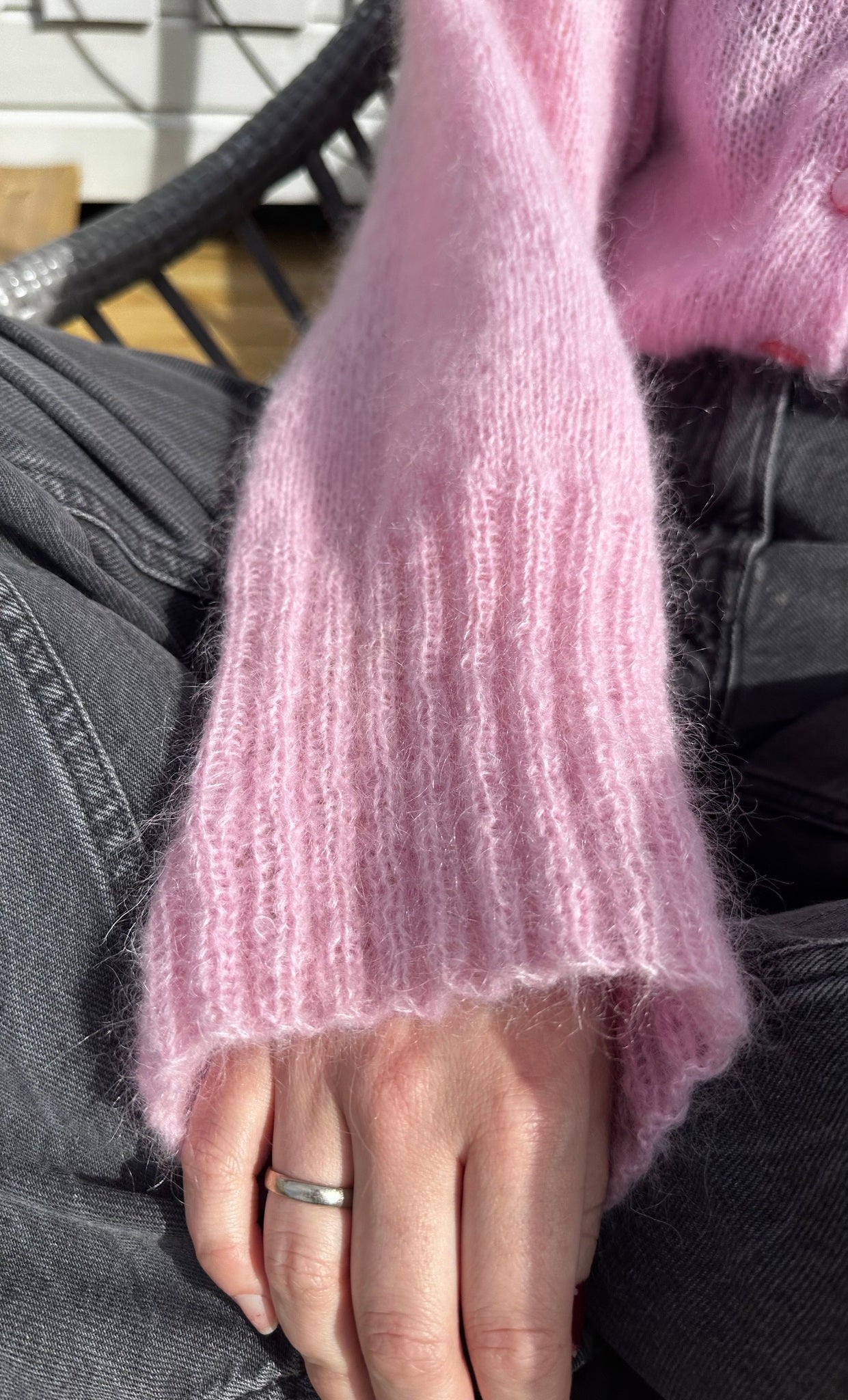 Marie Cardigan – Luftig cardigan i dobbel mohair