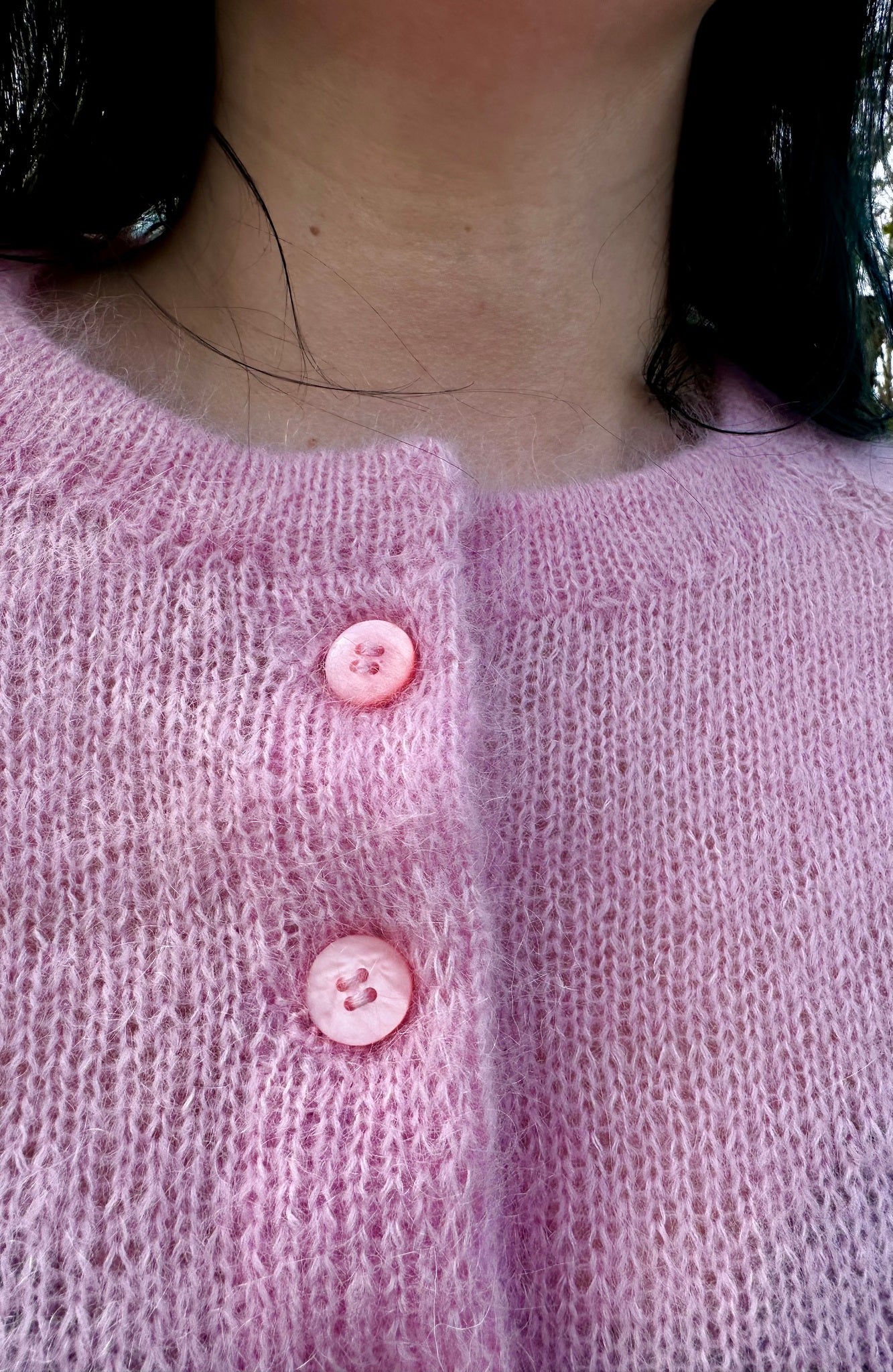 Marie Cardigan – Luftig cardigan i dobbel mohair