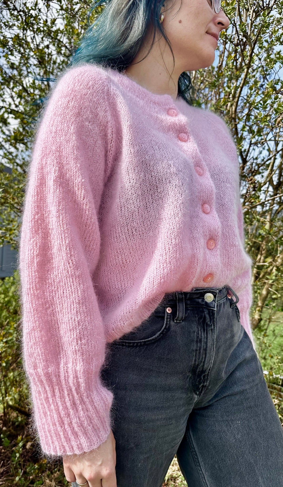 Marie Cardigan – Luftig cardigan i dobbel mohair