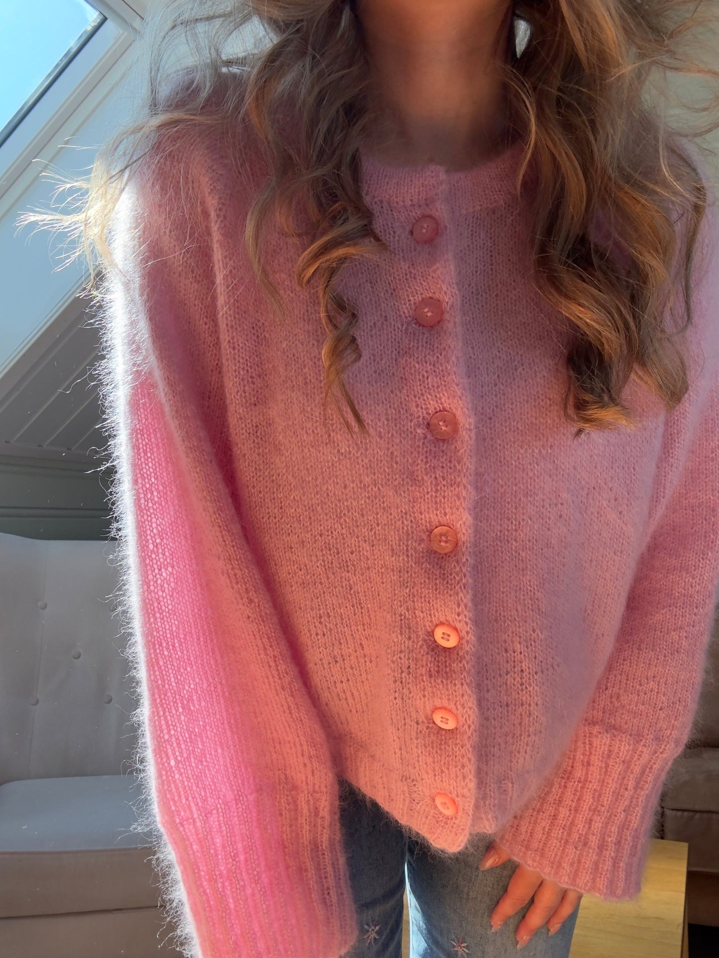 Marie Cardigan – Luftig cardigan i dobbel mohair