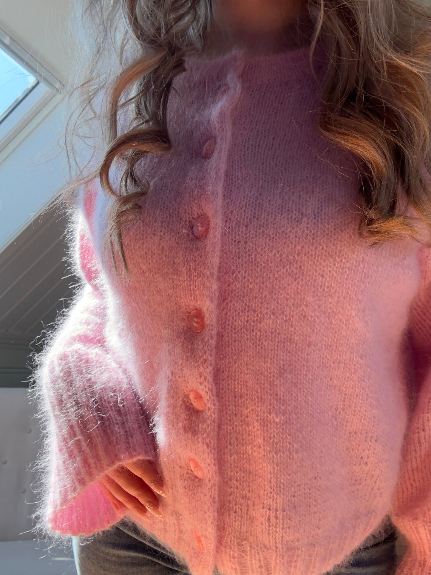 Marie Cardigan – Luftig cardigan i dobbel mohair