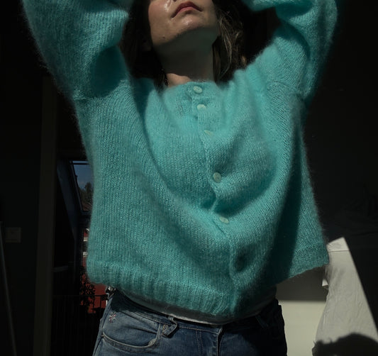 Marie Cardigan – Luftig cardigan i dobbel mohair