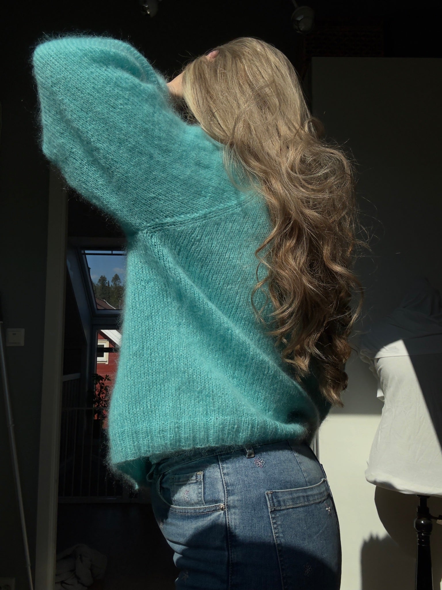 Marie Cardigan – Luftig cardigan i dobbel mohair