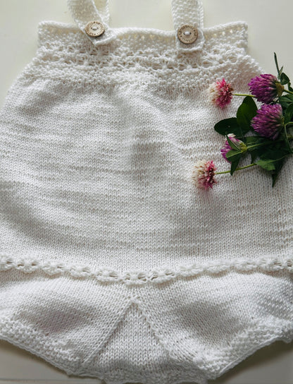Viktoria's Flowers Romper – Babyromper med blomsterkant
