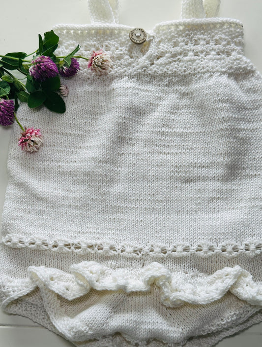 Viktoria's Flowers Romper – Babyromper med blomsterkant