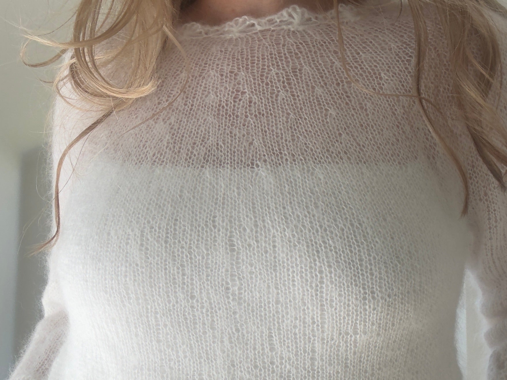 Snow Flower - Nydelig genser i myk mohair