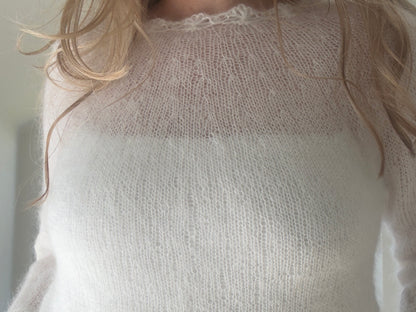 Snow Flower - Nydelig genser i myk mohair