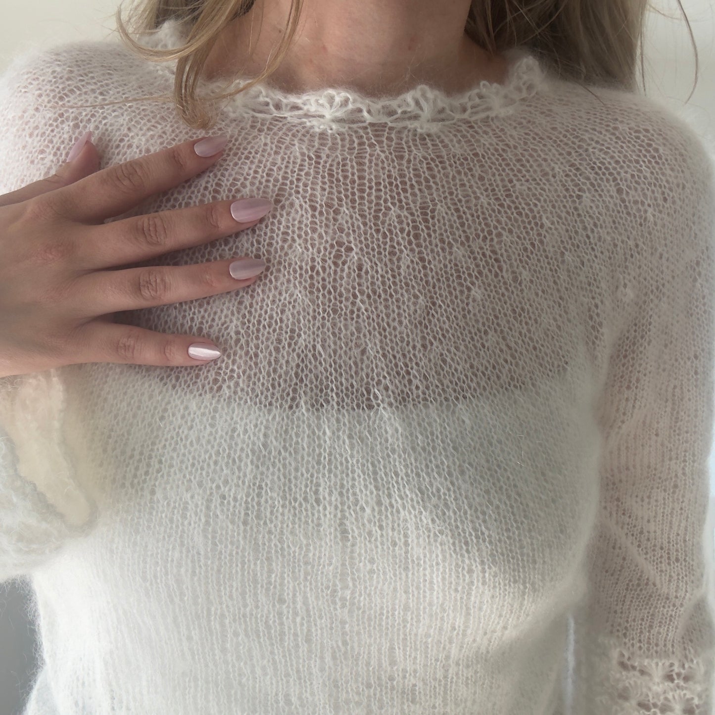 Snow Flower - Nydelig genser i myk mohair