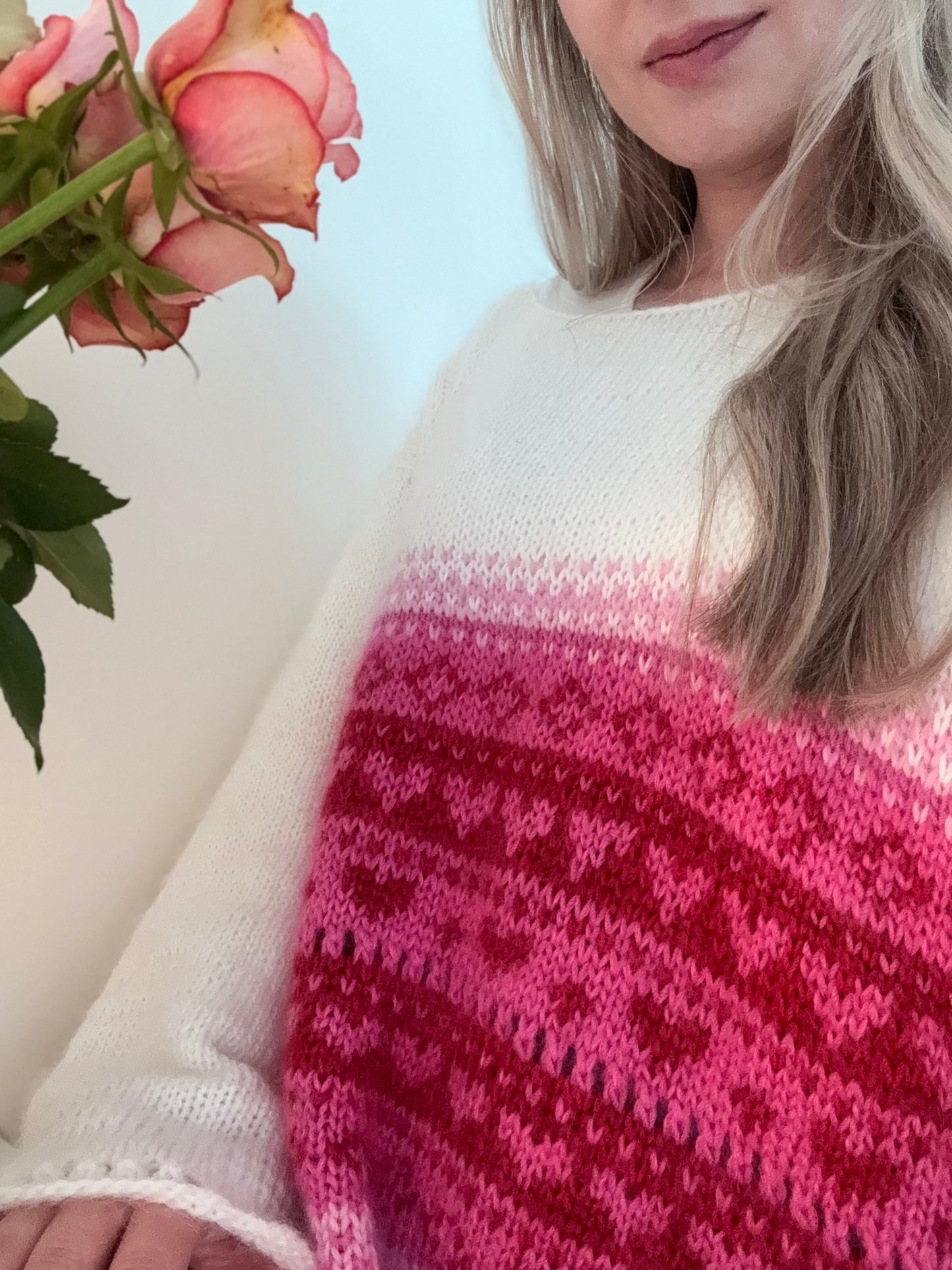 Hjertevarm – Oversized genser med feminine detaljer