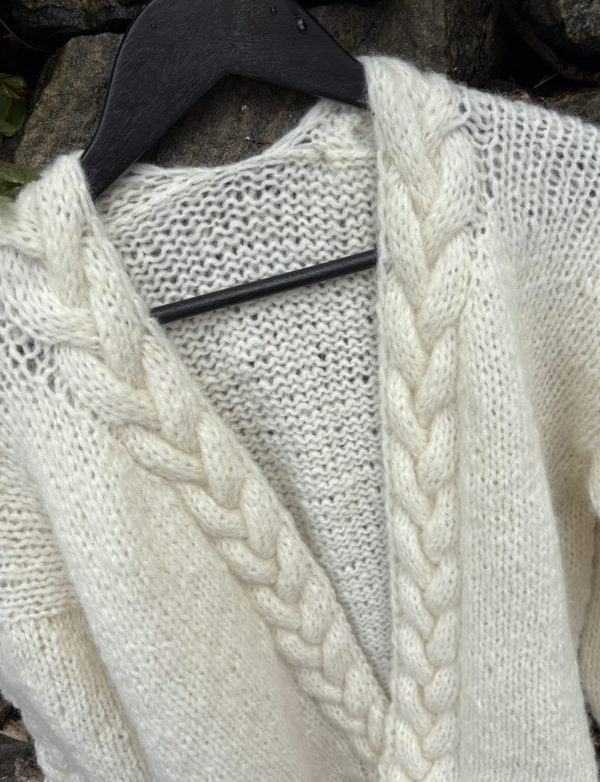 Snuggles Cable Cardigan – Chunky cardigan med flettedetaljer