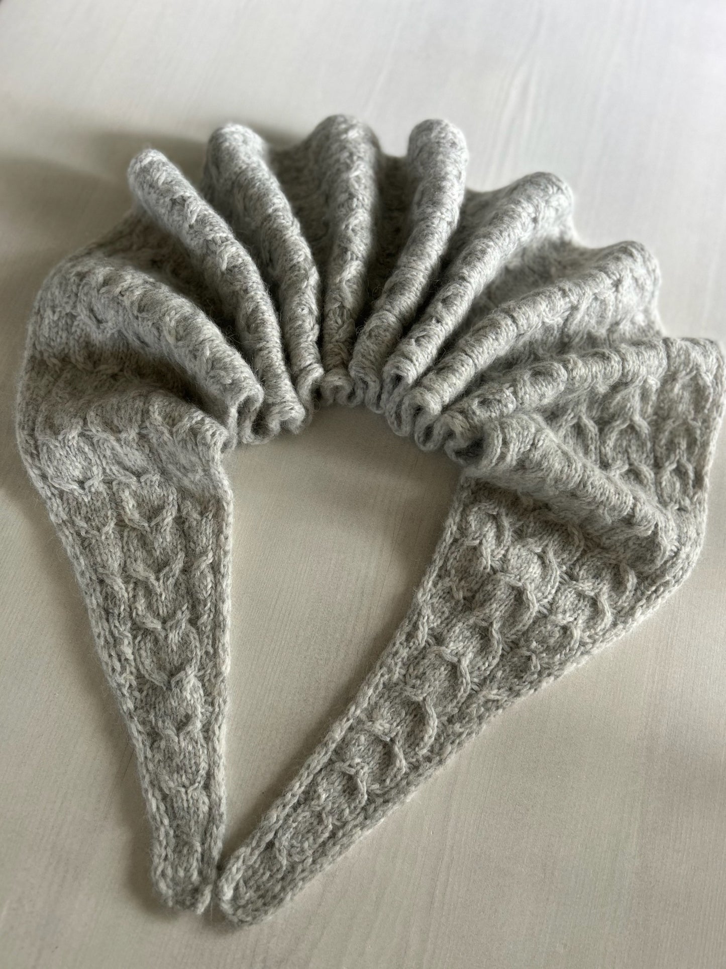 Chunky Heartshaped Scarf – Elegant skjerf med hjerteformet design