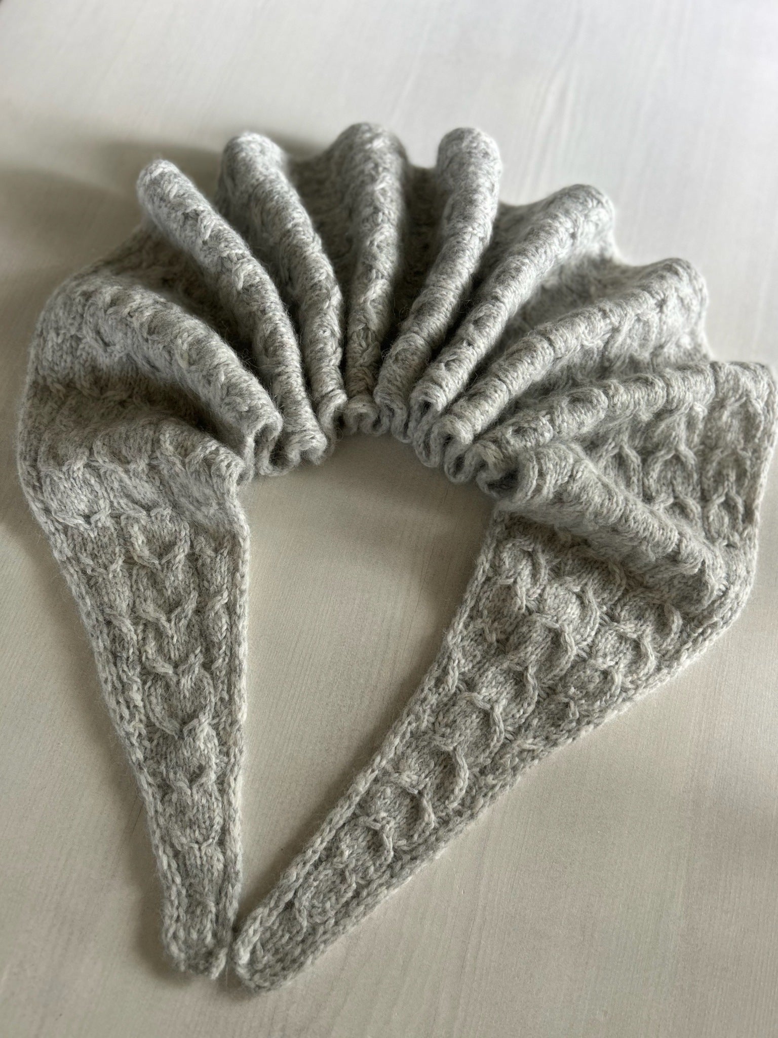 Chunky Heartshaped Scarf – Elegant skjerf med hjerteformet design