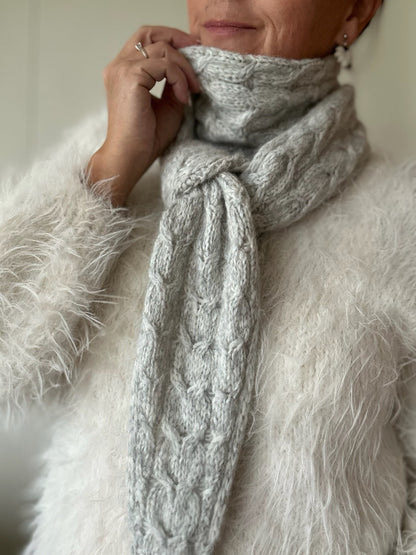 Chunky Heartshaped Scarf – Elegant skjerf med hjerteformet design