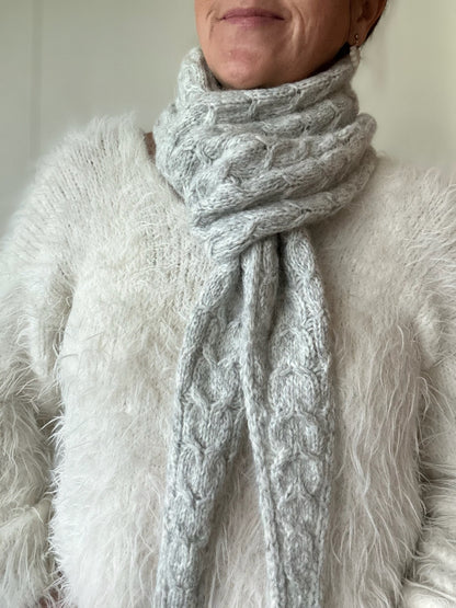 Chunky Heartshaped Scarf – Elegant skjerf med hjerteformet design