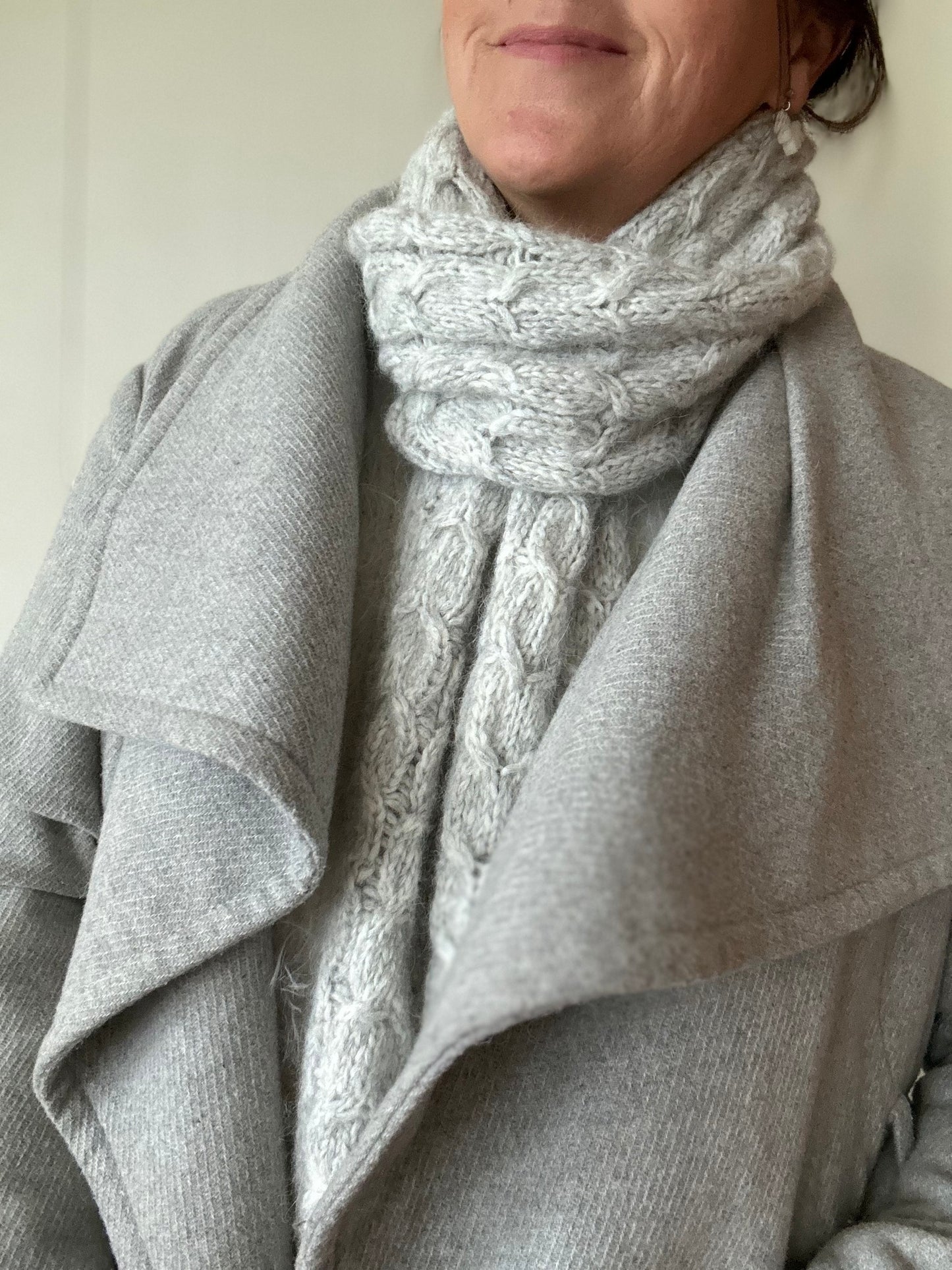 Chunky Heartshaped Scarf – Elegant skjerf med hjerteformet design