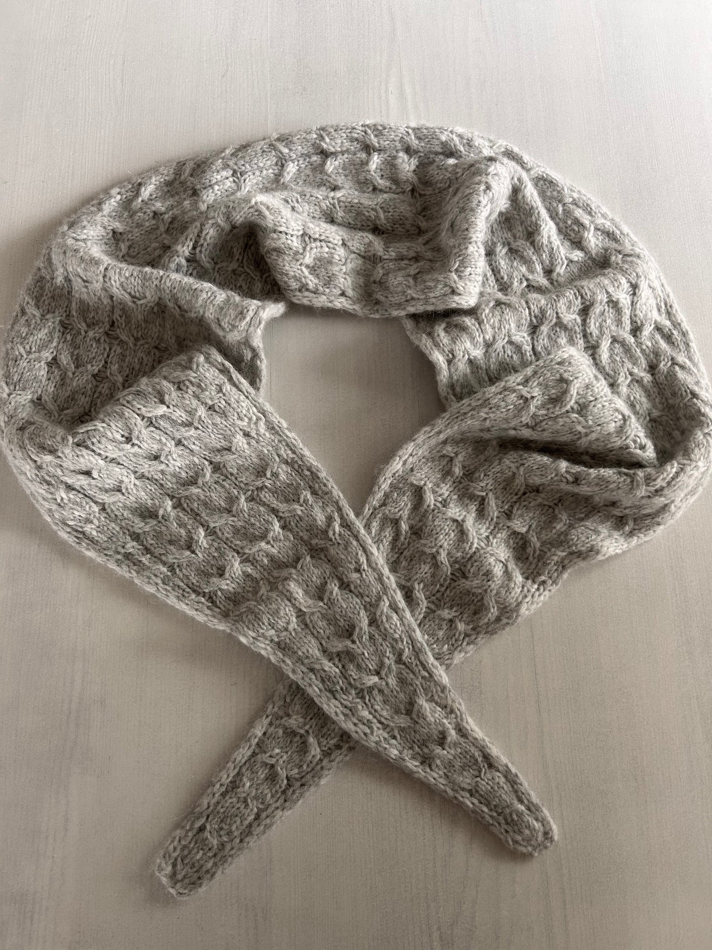 Chunky Heartshaped Scarf – Elegant skjerf med hjerteformet design