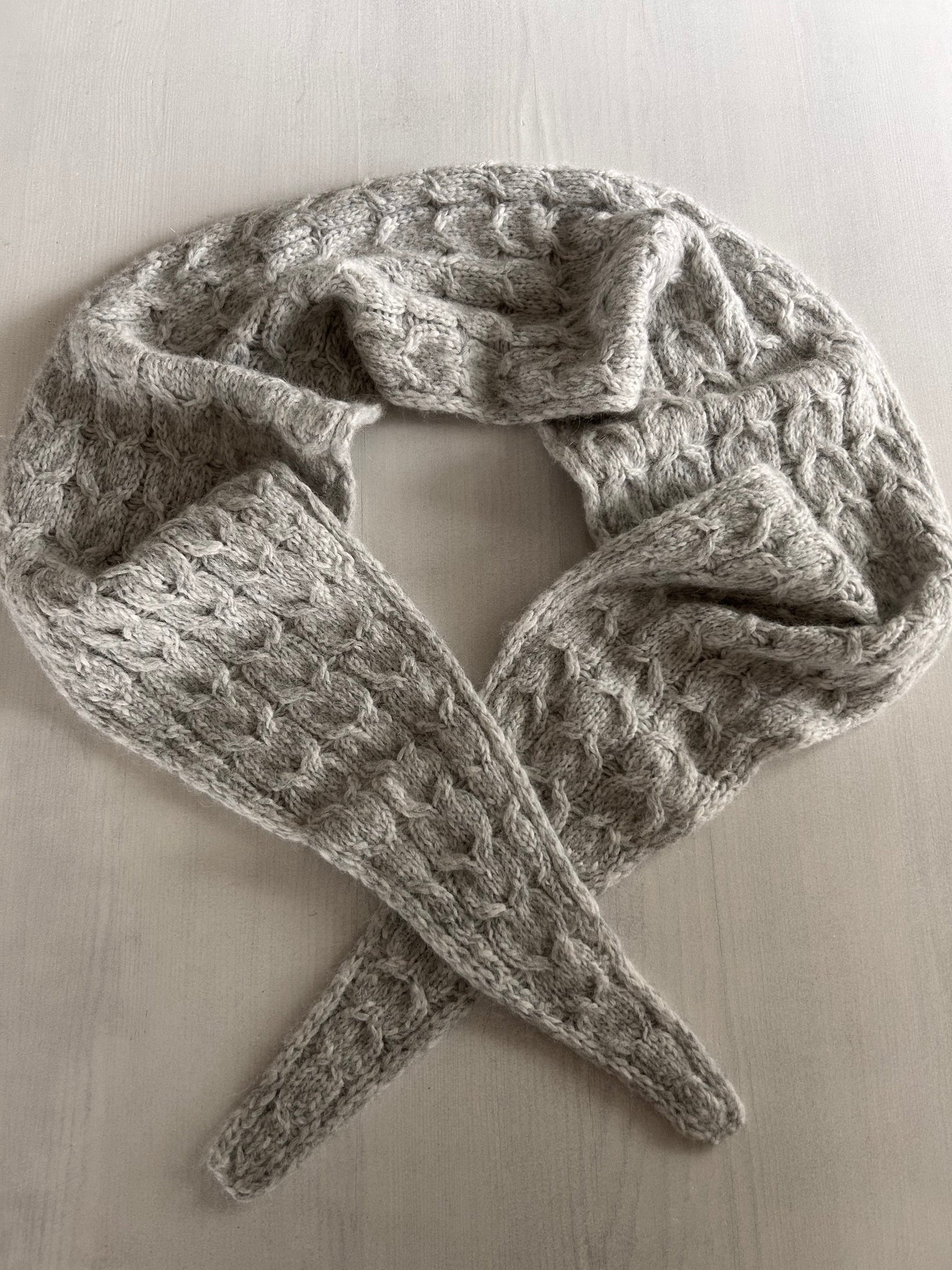 Chunky Heartshaped Scarf – Elegant skjerf med hjerteformet design