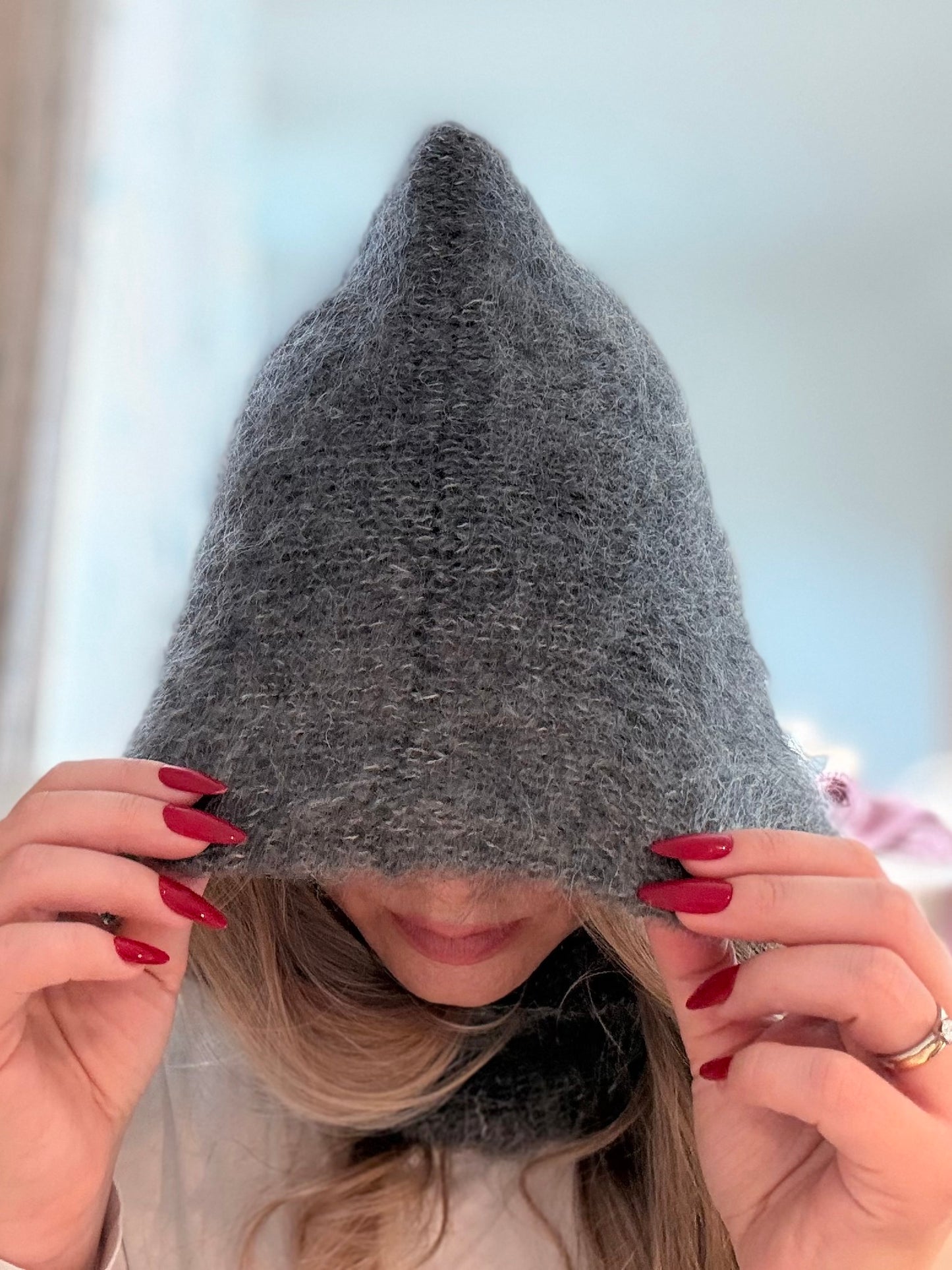 Fluffy balaklava – Myk og varm hette i chunky mohair