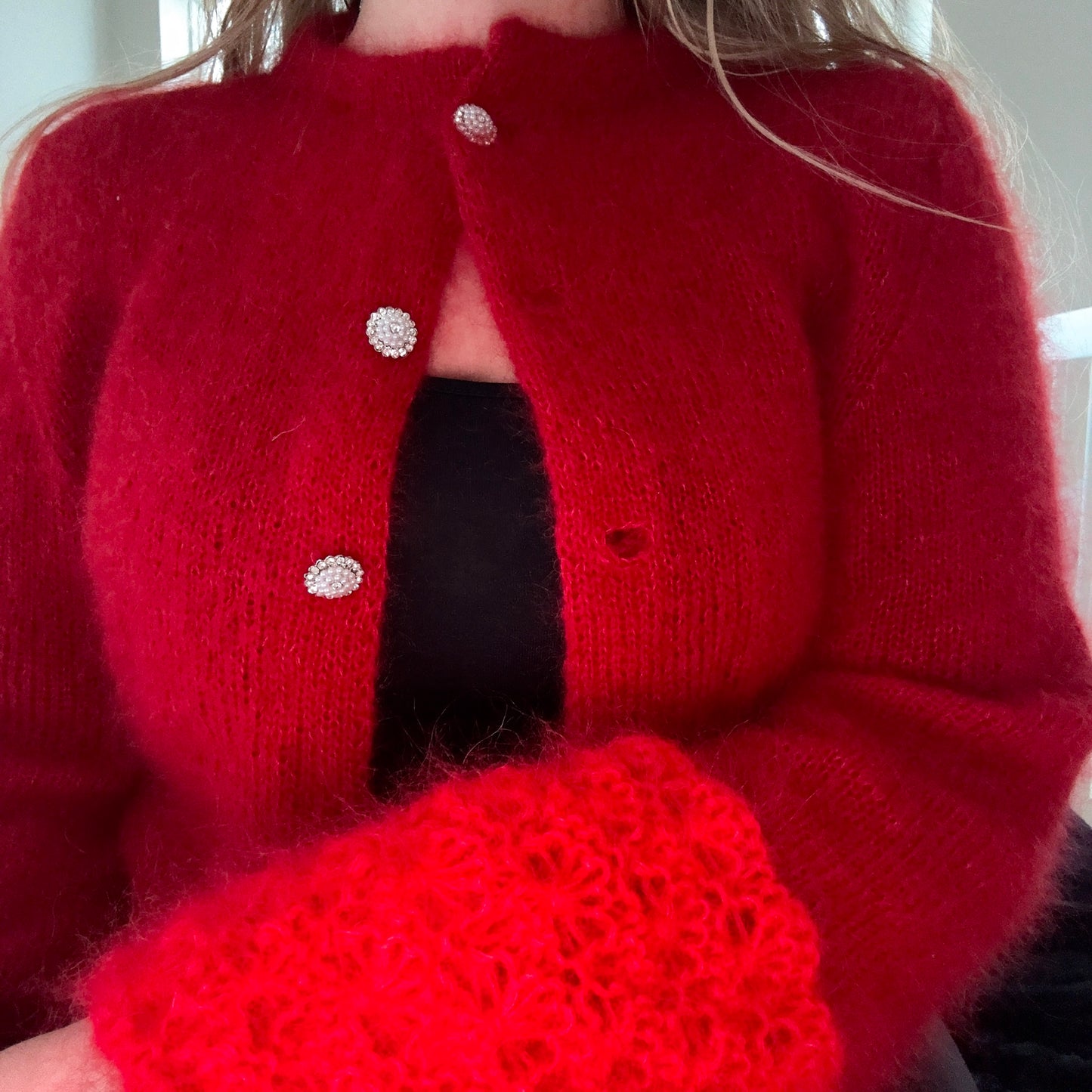 Christmas Flowers - Bente Cardigan