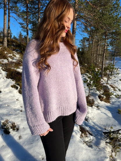 Eloria genser – oversized basicgenser med vide ermer