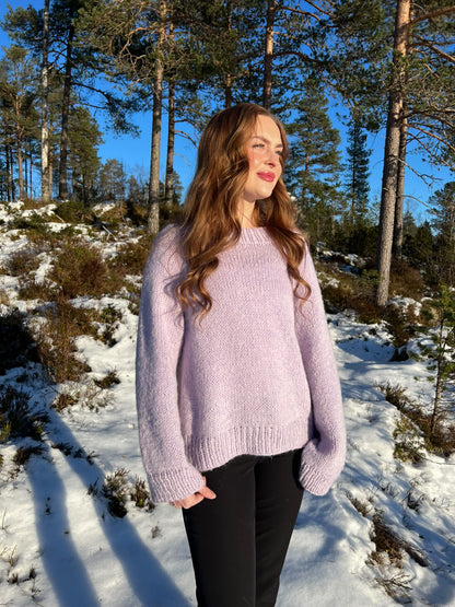 Eloria genser – oversized basicgenser med vide ermer