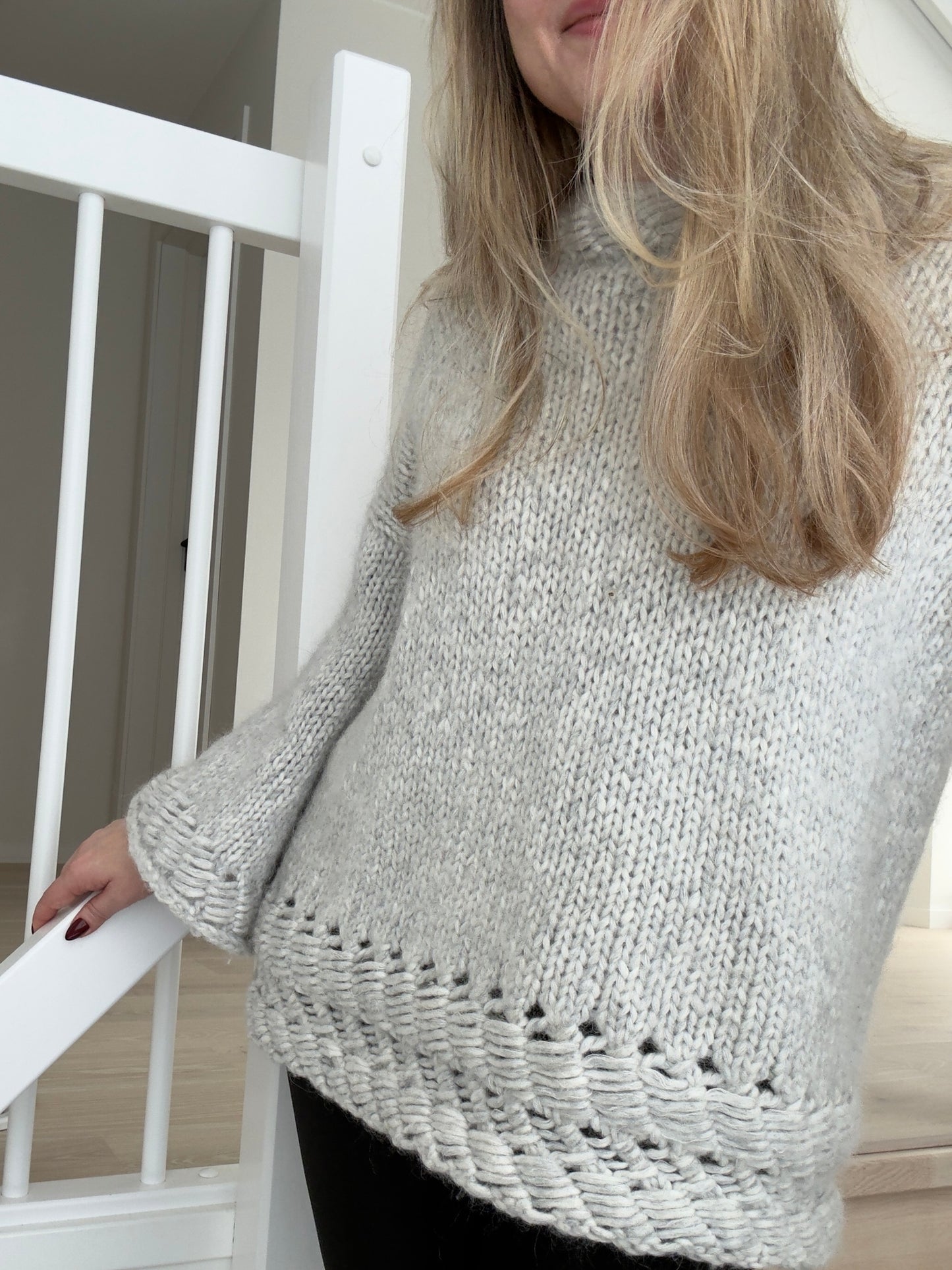 Skigaard-genseren – oversized strikkeoppskrift med unik struktur