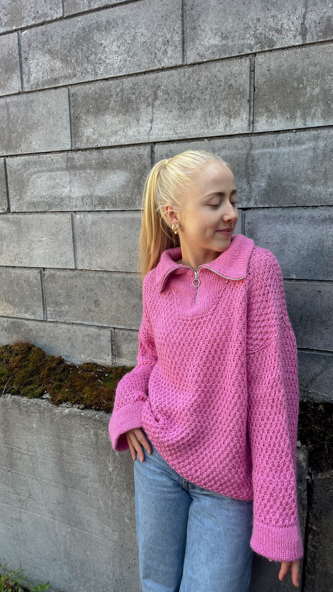Noriel Sweater - moderne og lekker Zipper Sweater