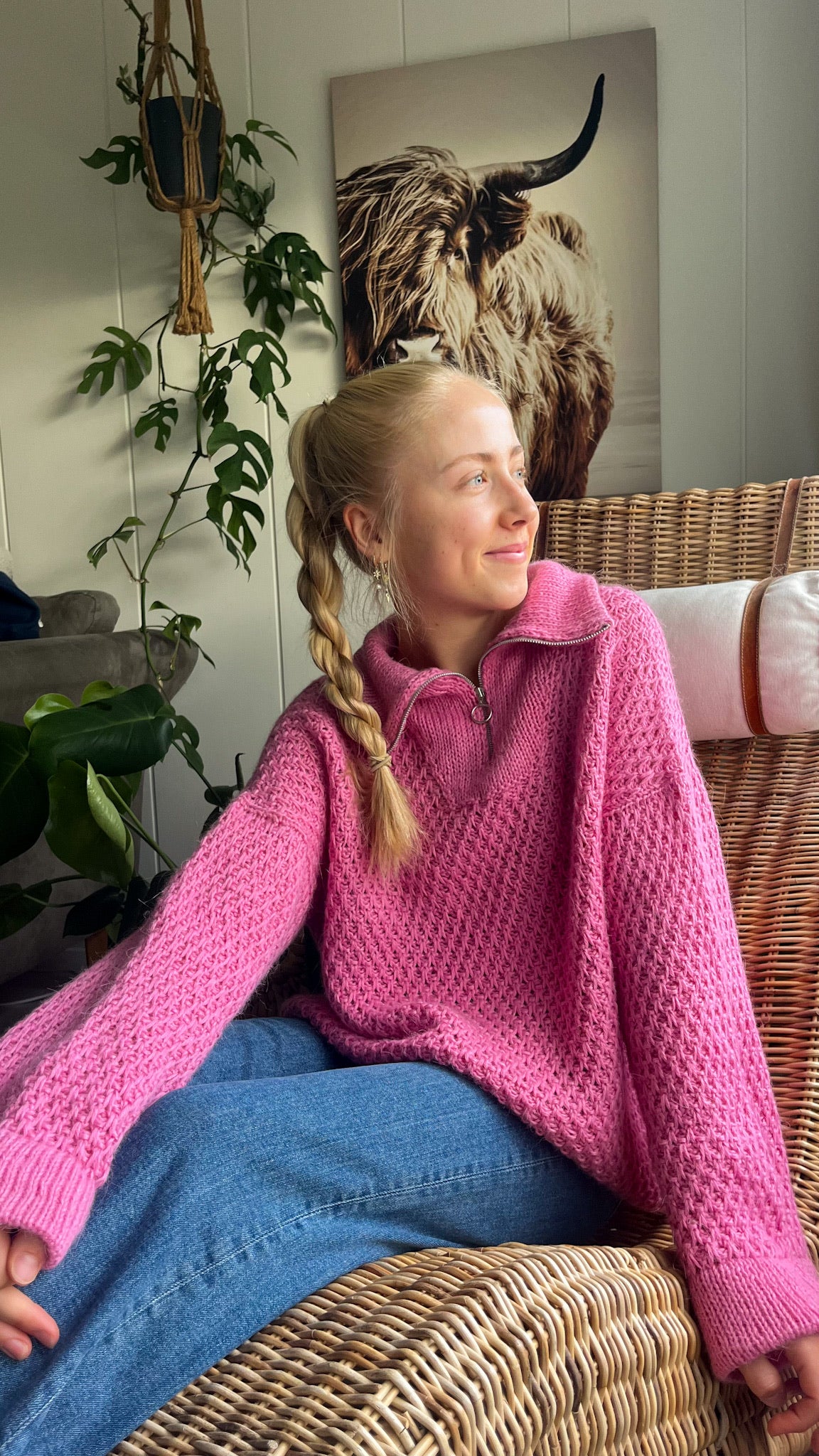 Noriel Sweater - moderne og lekker Zipper Sweater