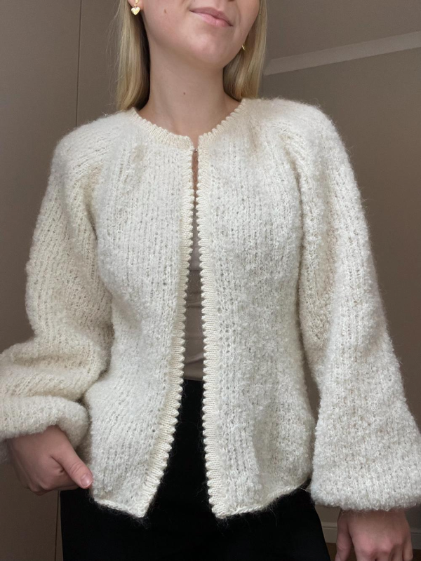 Becksi Cardi – cardigan med picot-kant fra ByHollekim