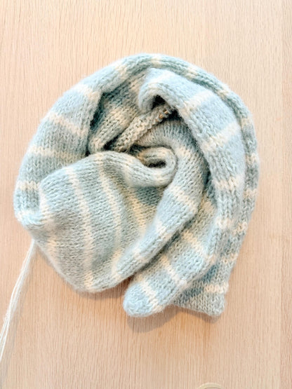 Contrast Scarf – Mykt og dobbeltstrikket skjerf i lekkert stripemønster