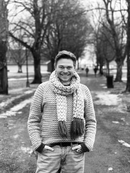 Ekkon - hele settet genser, skjerf og votter