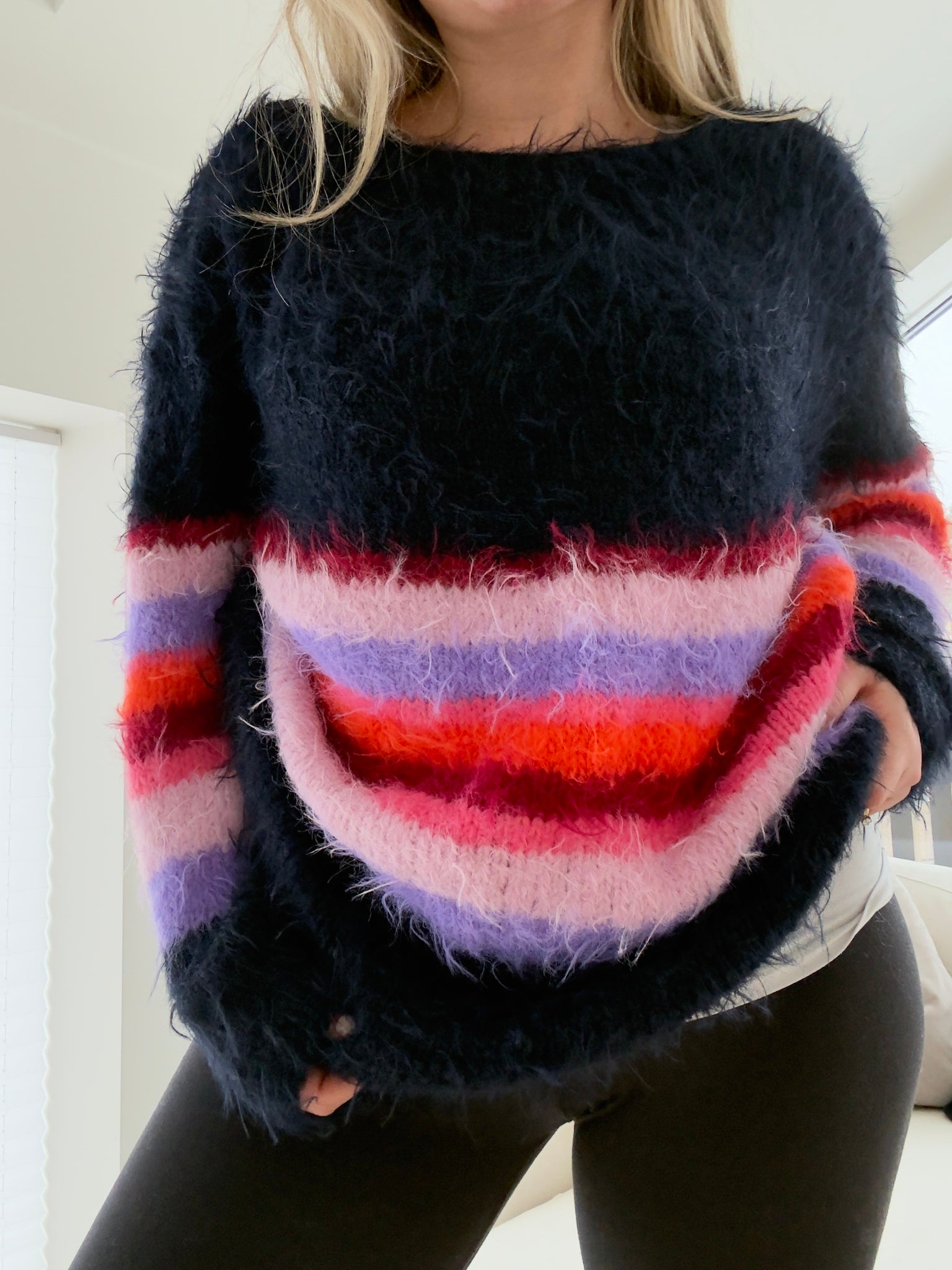 Basta Urban – Fluffy genser med rundfelling