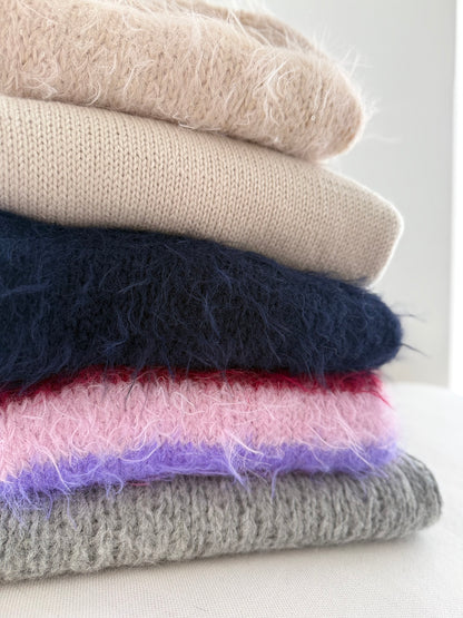 Basta Urban – Fluffy genser med rundfelling