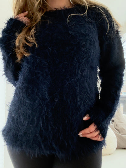 Basta Urban – Fluffy genser med rundfelling