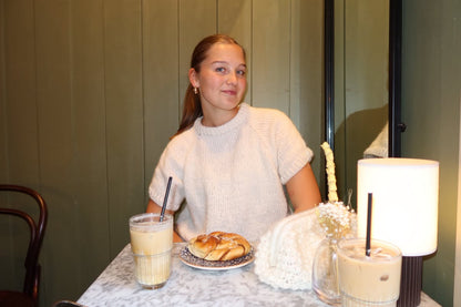 Evora topp – lett og luftig strikket topp med raglan