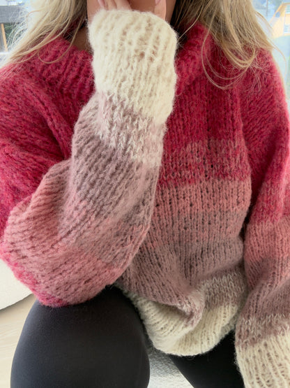 Basic No 3 – Faded Mohairgenser med høy hals