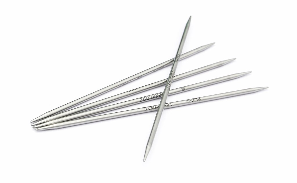 Mindful strømpepinner metall 3.0 mm 15 cm