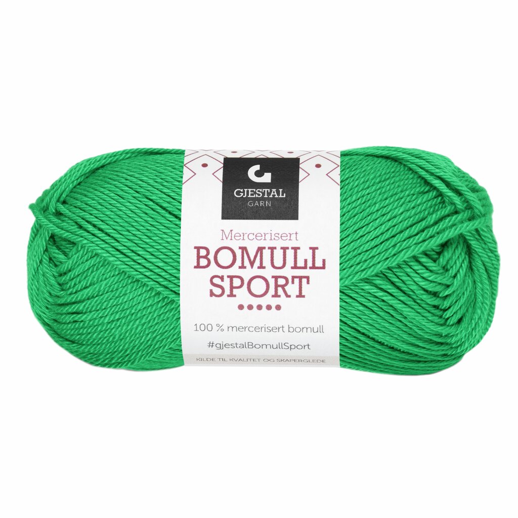 Bomull Sport 391 Skarp grønn