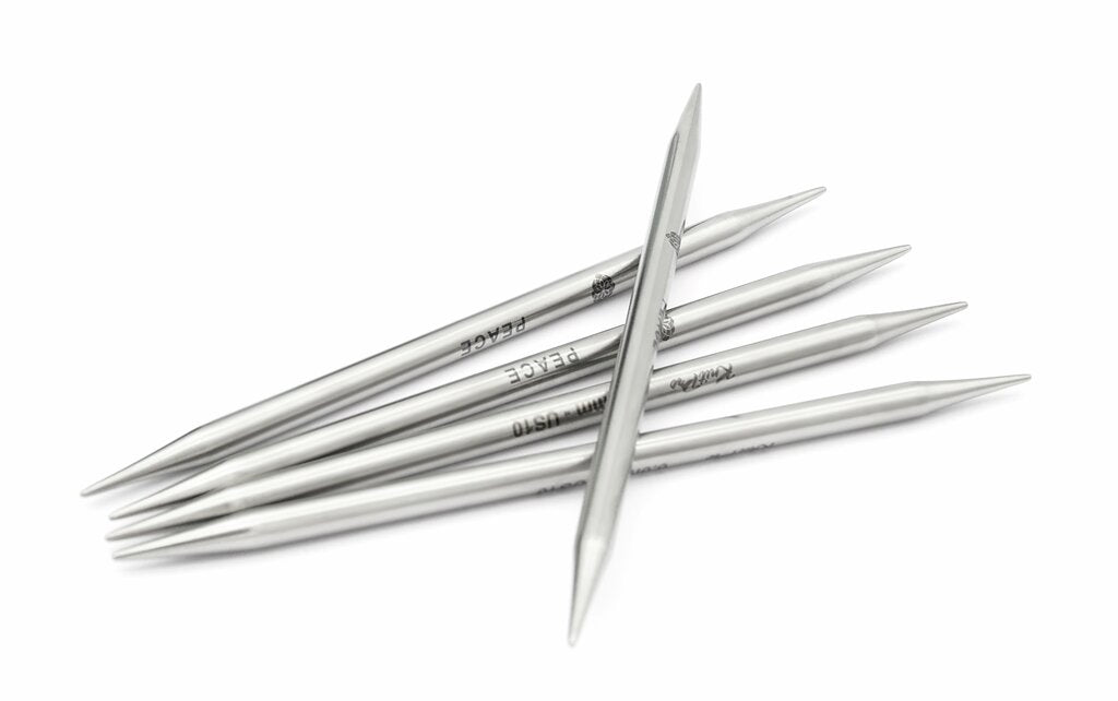 Mindful strømpepinner metall 6.0 mm 15 cm
