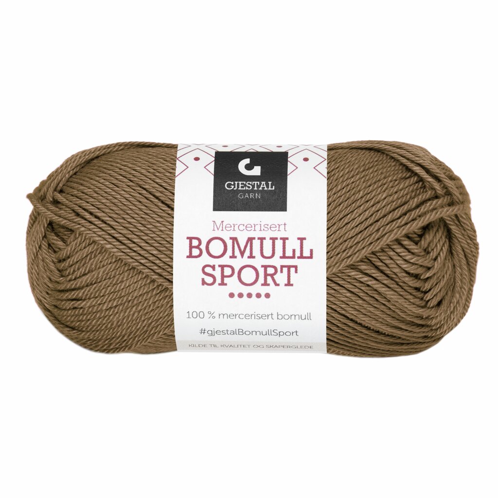 Bomull Sport 392 Nøttebrun