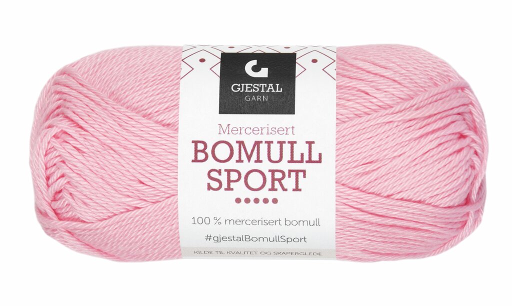 Bomull Sport 323 Lys rosa