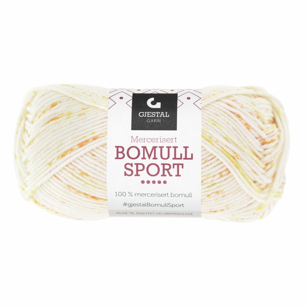 Bomull Sport 394 Gul/Oransje print