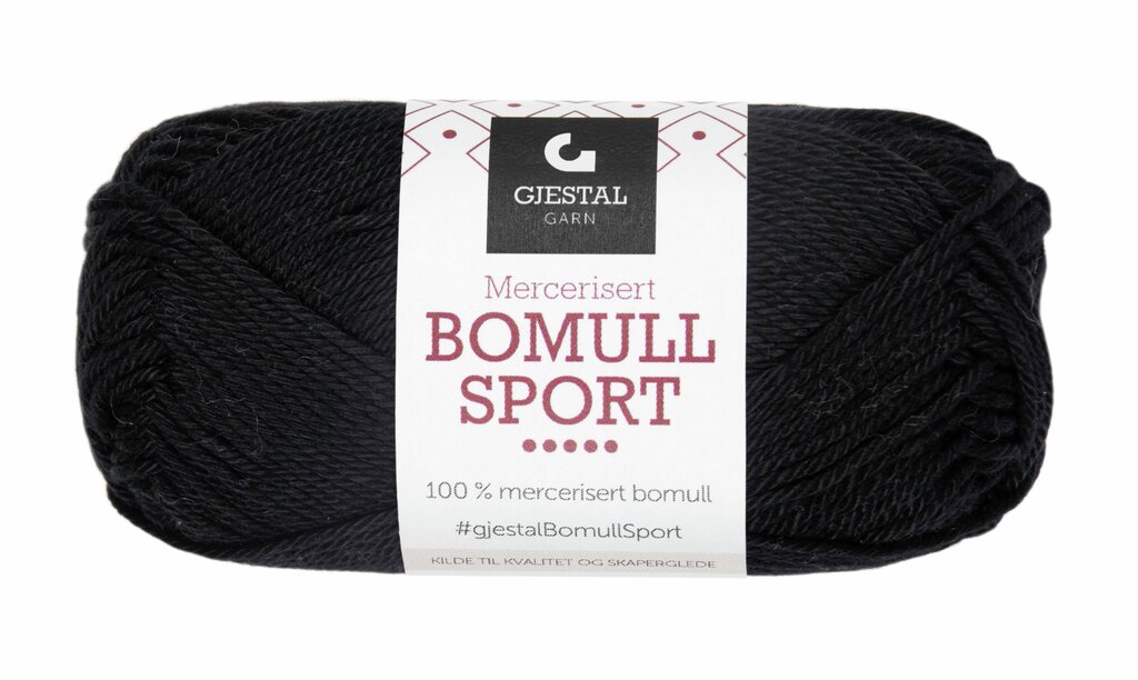 Bomull Sport 301 Svart